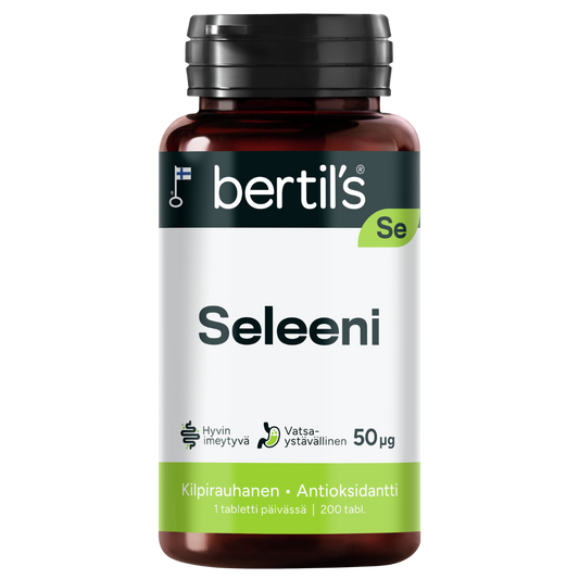 Bertil's 硒 50微克 200片 - 氨基酸螯合片｜Bertil's Seleeni 50 µg 200 tabl. - Aminohappokelaattitabletti
