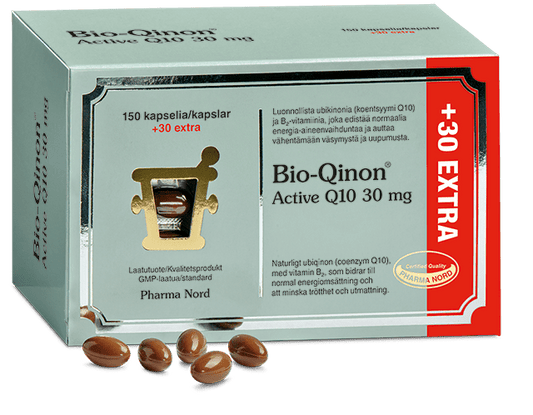 Pharma Nord Bio-Qinon Active Q10 30毫克 150+30粒｜Pharma Nord Bio-Qinon Active Q10 30 mg 150+30 kaps.