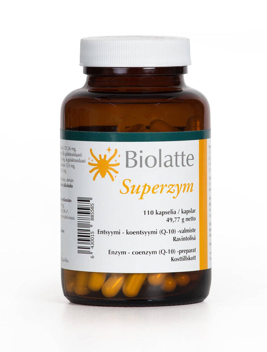 超级消化酶 110粒｜Biolatte Superzym 110 kaps.