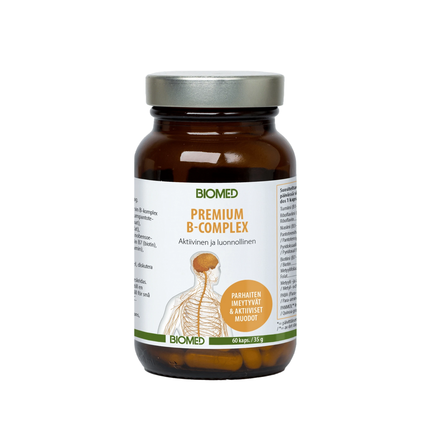 Biomed Premium B-Complex 60 kaps.｜Biomed 优质B族复合物 60粒