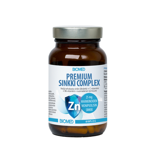 Biomed 优质锌复合物 60粒｜Biomed Premium Sinkki Complex 60 kaps.
