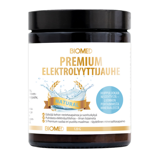 Biomed 优质电解质粉 - 天然 120 g｜Biomed Premium Elektrolyyttijauhe - Natural 120 g