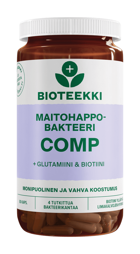 Bioteekki 乳酸菌复合 + 谷氨酰胺和生物素 80粒