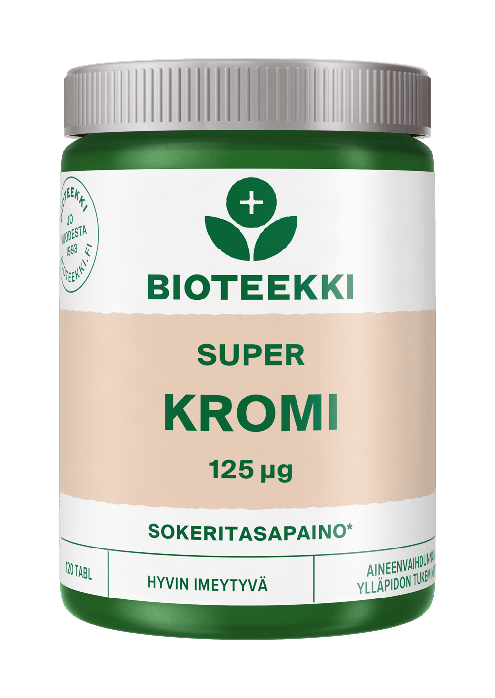 Bioteekki Super Kromi 125 µg 120 tabl.