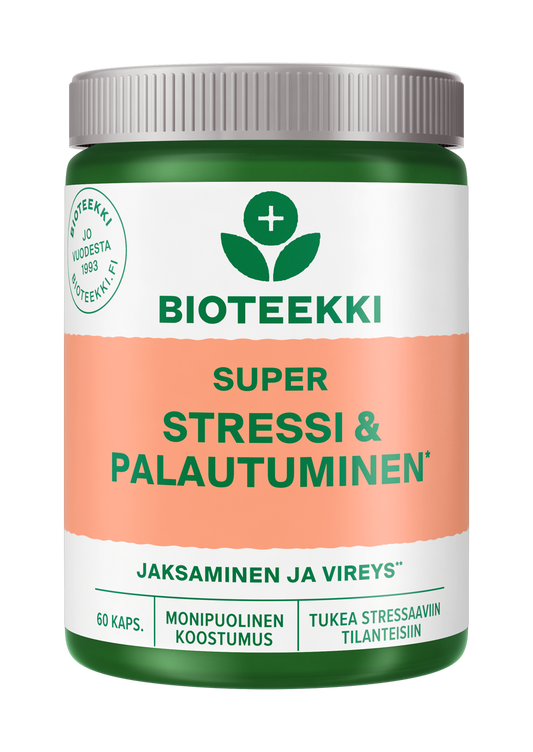 Bioteekki超级压力与恢复 60粒｜Bioteekki Super Stressi & Palautuminen 60 kaps.