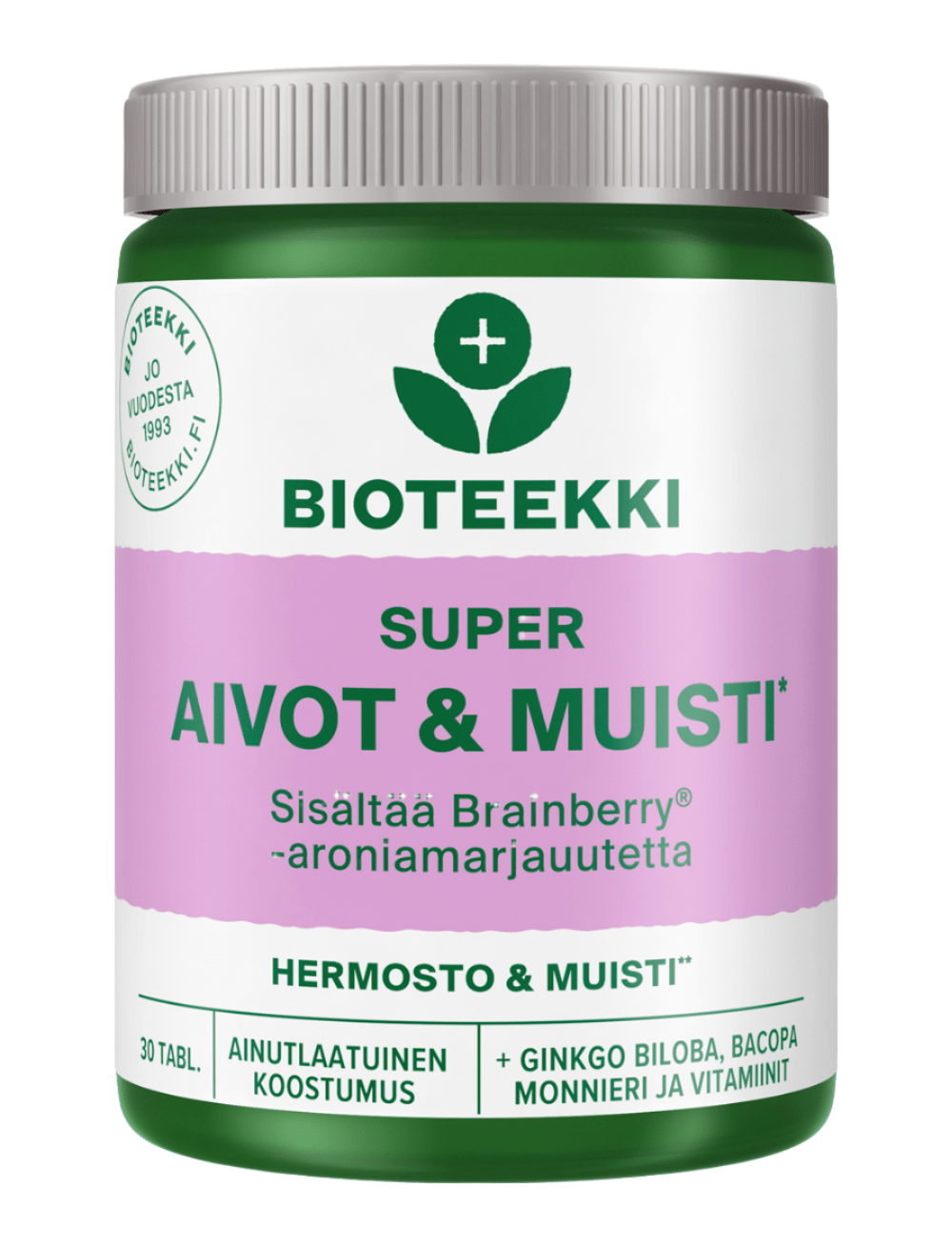 Bioteekki Super Aivot & Muisti 30 tabl. - Päiväys 05/2026｜Bioteekki 超级大脑与记忆片 30片
