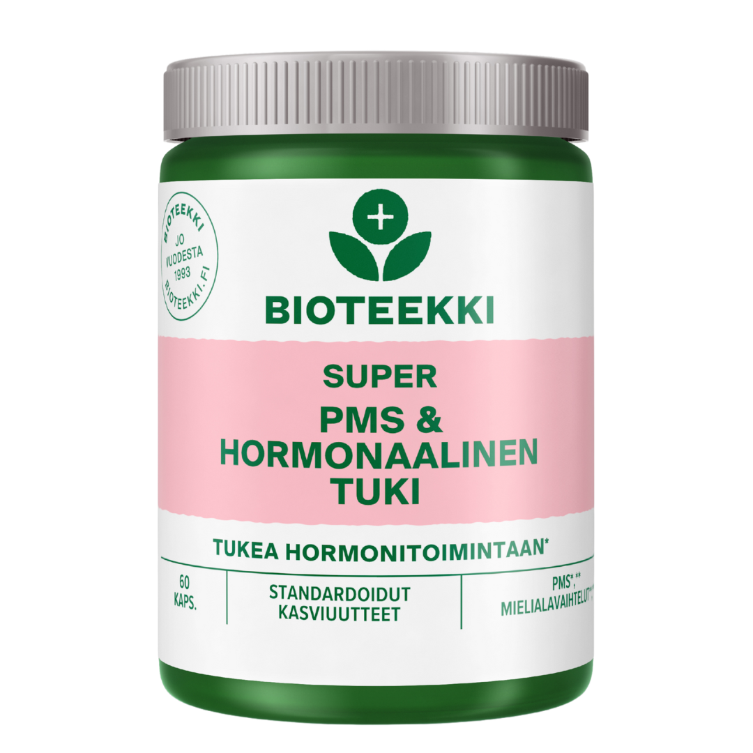 Bioteekki Super PMS & Hormonaalinen Tuki 60 kaps.｜Bioteekki 超级经前综合征与激素支持胶囊 60粒