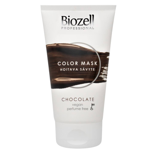 Biozell 专业色彩面膜 - 巧克力护色发膜 150毫升 - 停产｜Biozell Professional Color Mask - Hoitava sävyte Chocolate 150 ml - poistuu