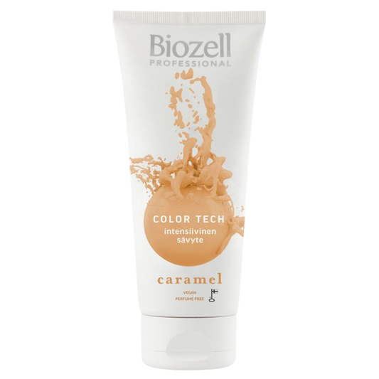 Biozell Professional Color Tech - 浓烈焦糖色染发剂 200 ml｜Biozell Professional Color Tech - Intensiivinen sävyte Caramel 200 ml