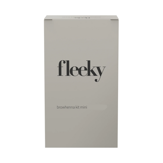 Fleeky Browhenna Kit Mini - 眉毛半永久染剂 中棕色｜Fleeky Browhenna Kit Mini - Kulmien Kestoväri Medium Brown