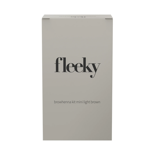 Fleeky Browhenna Kit Mini - 眉毛半永久染剂 浅棕色｜Fleeky Browhenna Kit Mini - Kulmien Kestoväri Light Brown