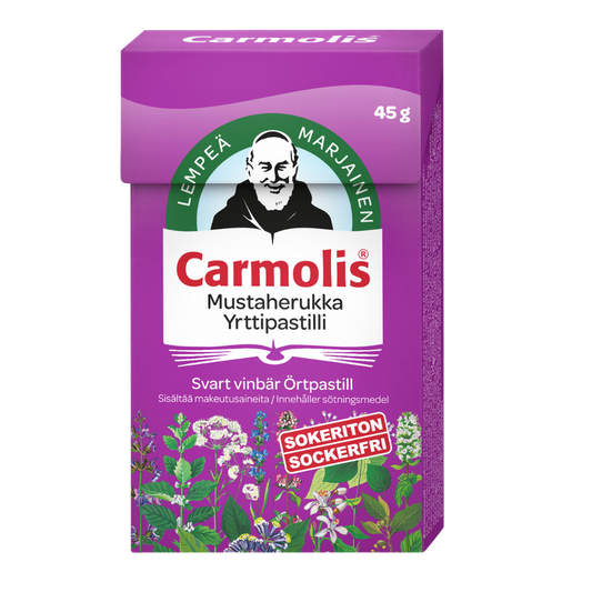 Carmolis草本润喉糖 黑加仑 45克 - 有效期2026年12月 - 批次