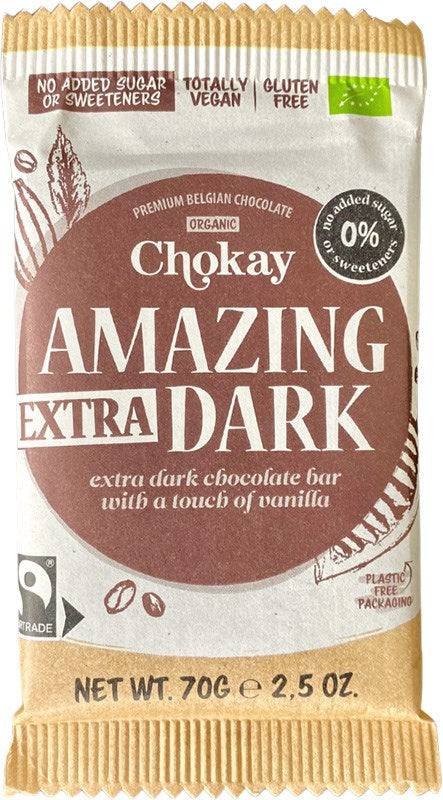 Chokay Amazing 特浓黑巧克力棒 - 无糖65%黑巧克力 70 g