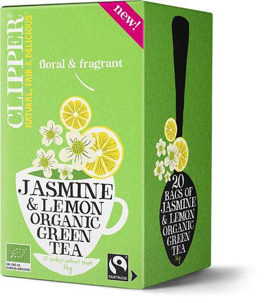 Clipper Jasmine & Lemon Green Tea - Jasmiini-sitruunaruoho vihreä tee 20 pss｜Clipper 茉莉柠檬绿茶 20 pss