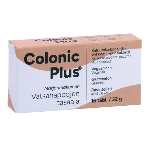 Colonic Plus 胃酸平衡 16片｜Colonic Plus Vatsahappojen tasaaja 16 tabl.