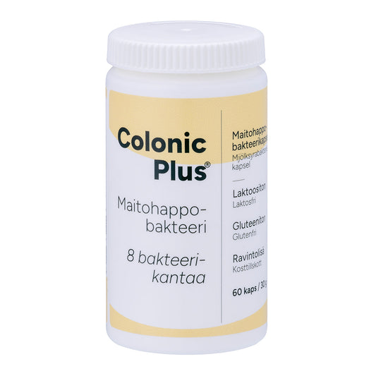 Colonic Plus 乳酸菌 60粒 - 批次｜Colonic Plus Maitohappobakteeri 60 kaps. - erä