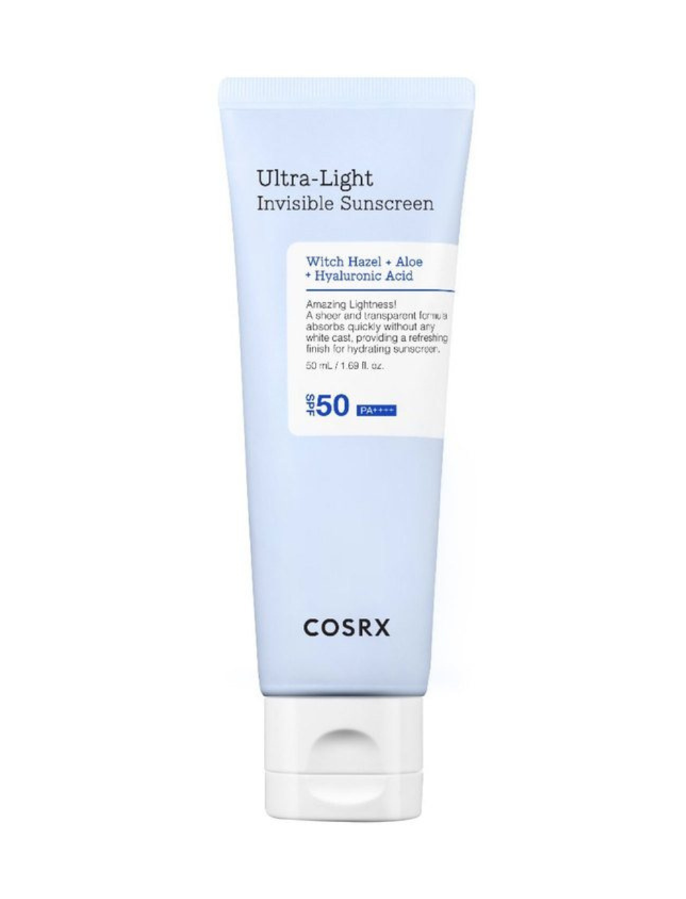 COSRX超轻隐形防晒霜 SPF50 PA++++ 50毫升｜COSRX Ultra Light Invisible Sunscreen - Aurinkovoide SPF50 PA++++ 50 ml - erä