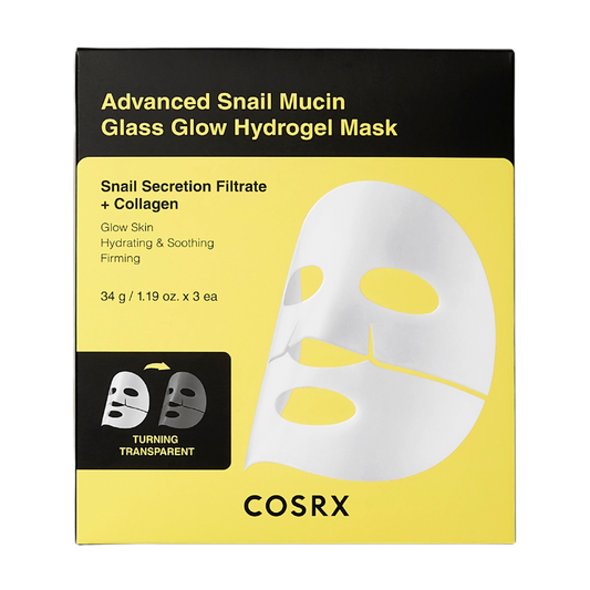 COSRX蜗牛玻璃光泽水凝胶面膜 3 kpl