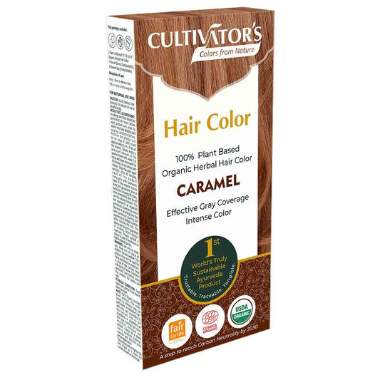 Cultivators 染发剂 焦糖色 - 植物染发剂 100 g｜Cultivators Hair Color Caramel - Kasvihiusväri 100 g