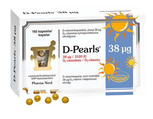 Pharma Nord D-Pearls 维生素D 38微克 160粒