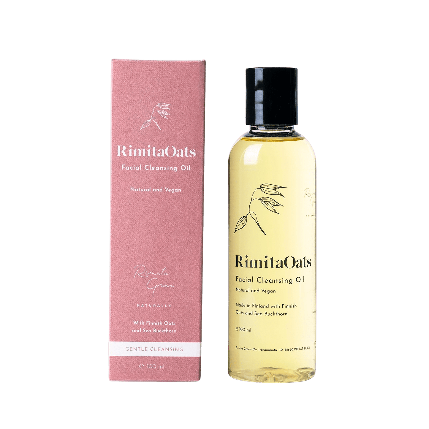燕麦洁面油 100 ml｜RimitaOats Facial Cleansing Oil - Kasvojen puhdistusöljy 100 ml