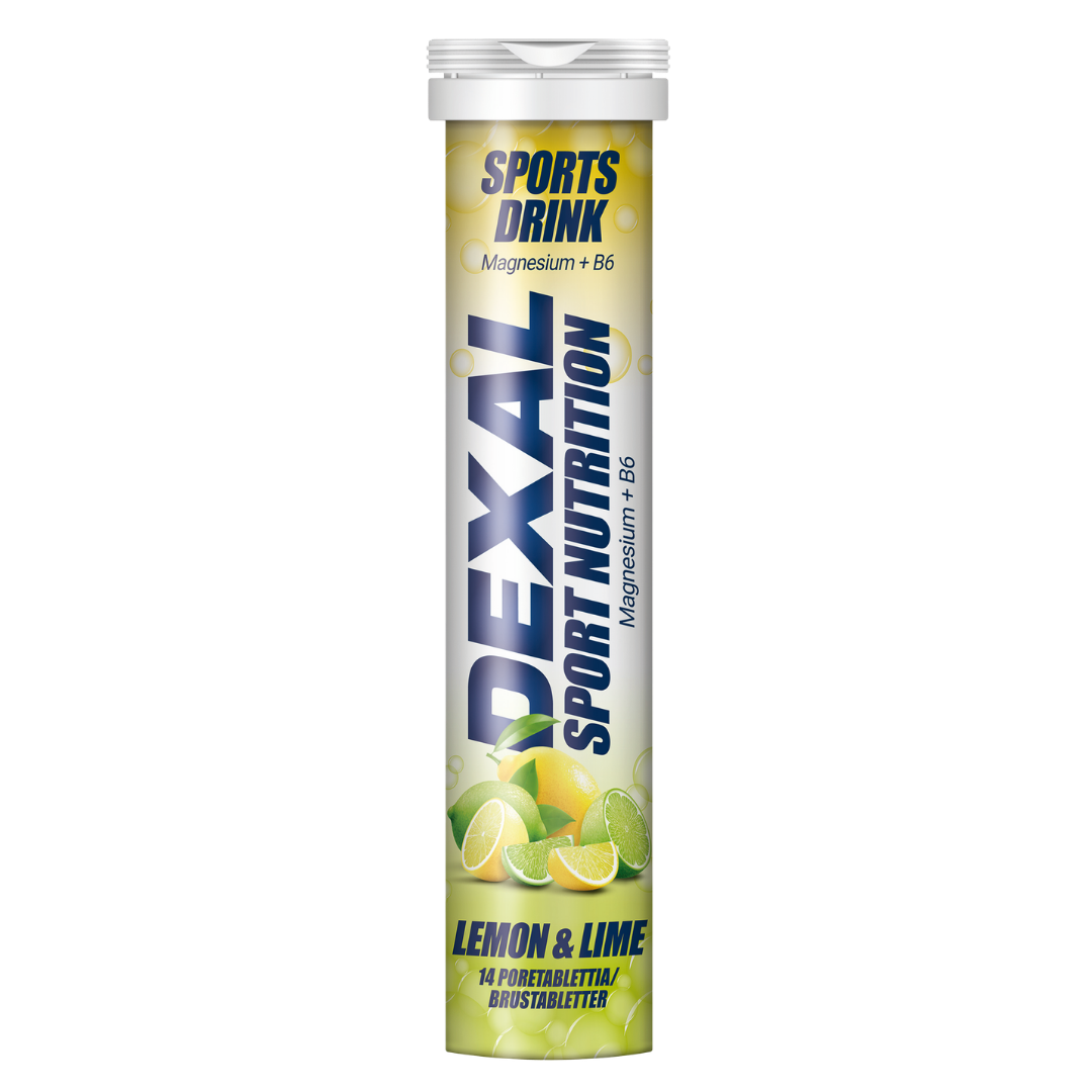 Dexal Sport Nutrition - 镁 + B6 柠檬青柠 14 Poretablettia｜Dexal Sport Nutrition - Magnesium + B6 Sitruuna-Lime 14 Poretablettia