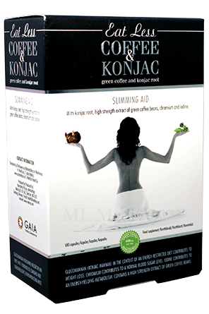 Eat Less 咖啡与魔芋 180粒胶囊｜Eat Less Coffee & Konjac 180 kaps.