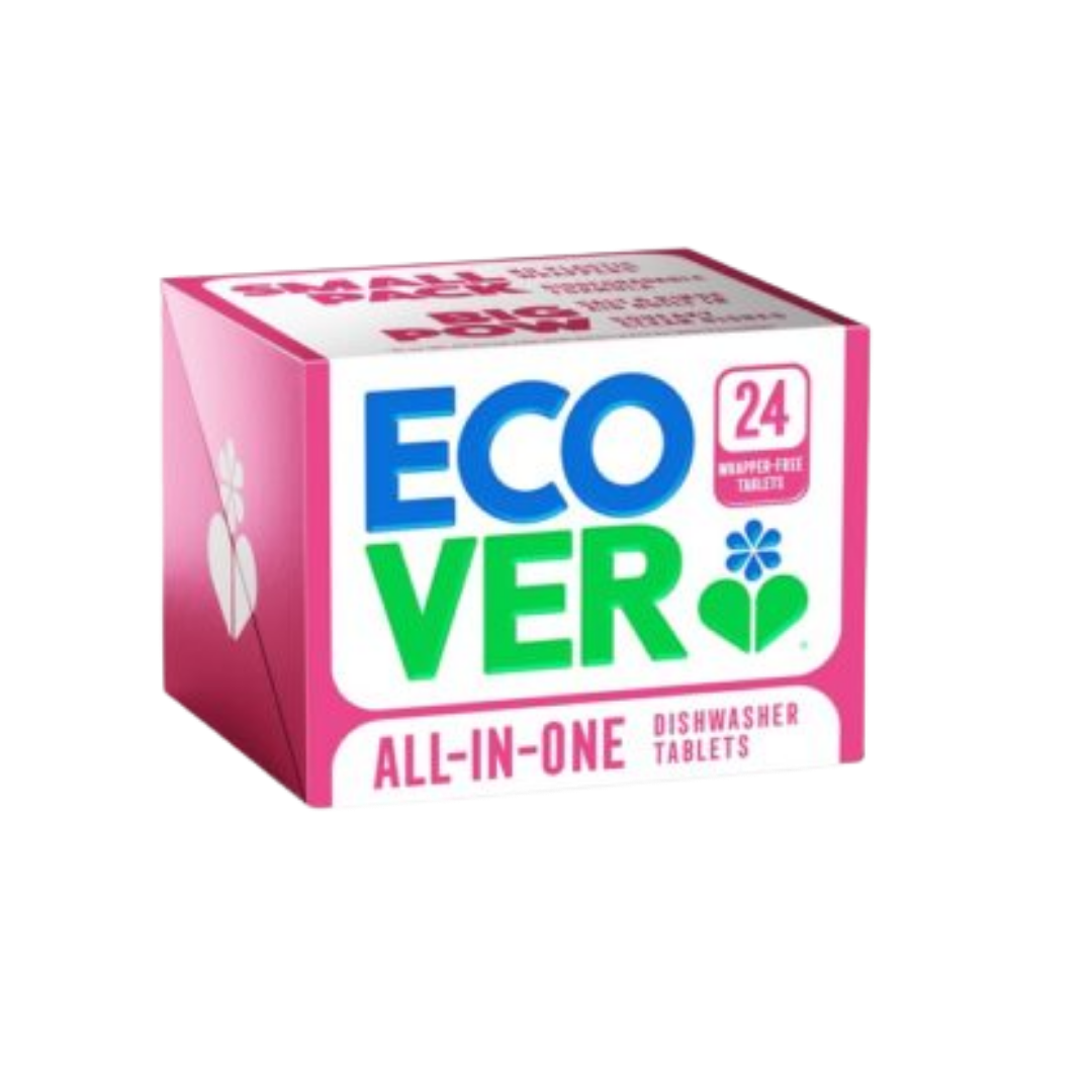 Ecover All-In-One Astianpesutabletti 24 kpl - Citrus｜Ecover 全能洗碗机洗涤块 24片 - 柑橘香型