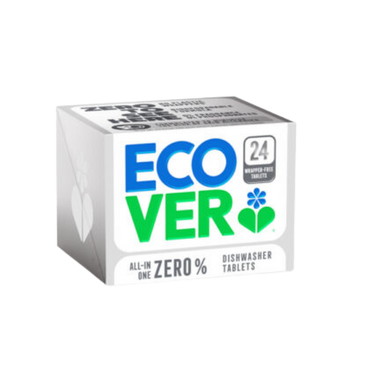 Ecover All-In-One Zero - Astianpesutabletti, tuoksuton 24 kpl｜Ecover 全能零添加洗碗机洗涤块 - 无香型 24 kpl