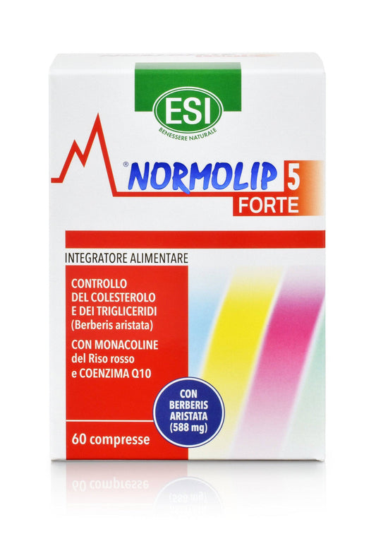 ESI Normolip 5 Forte - 红曲米胶囊 60片｜ESI Normolip 5 Forte - Punariisikapselit 60 tabl.
