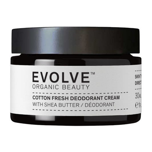 Evolve有机美容棉花清新止汗霜 30 ml｜Evolve Organic Beauty Cotton Fresh Deodorant Cream - Deodoranttivoide 30 ml