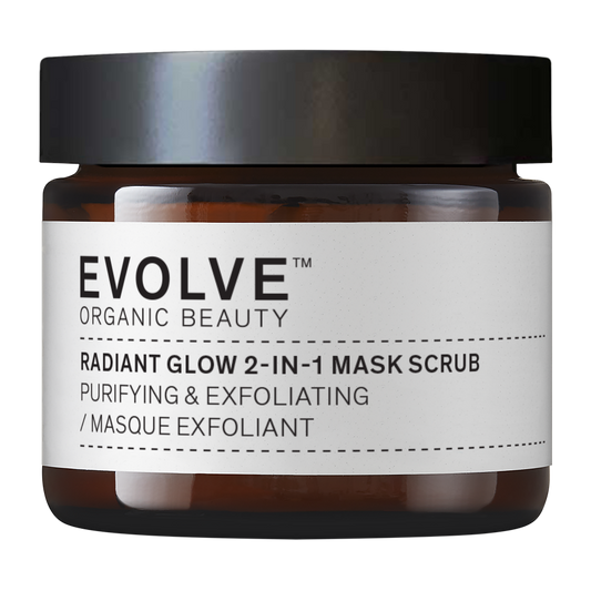 radiant glow 二合一磨砂面膜 60 ml｜Evolve Organic Beauty Radiant Glow 2-in-1 Mask Scrub - Kasvonaamio 60 ml