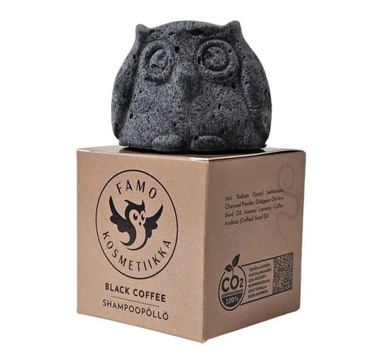 Famo黑咖啡洗发皂 80 g｜Famo Black Coffee Shampoopöllö 80 g