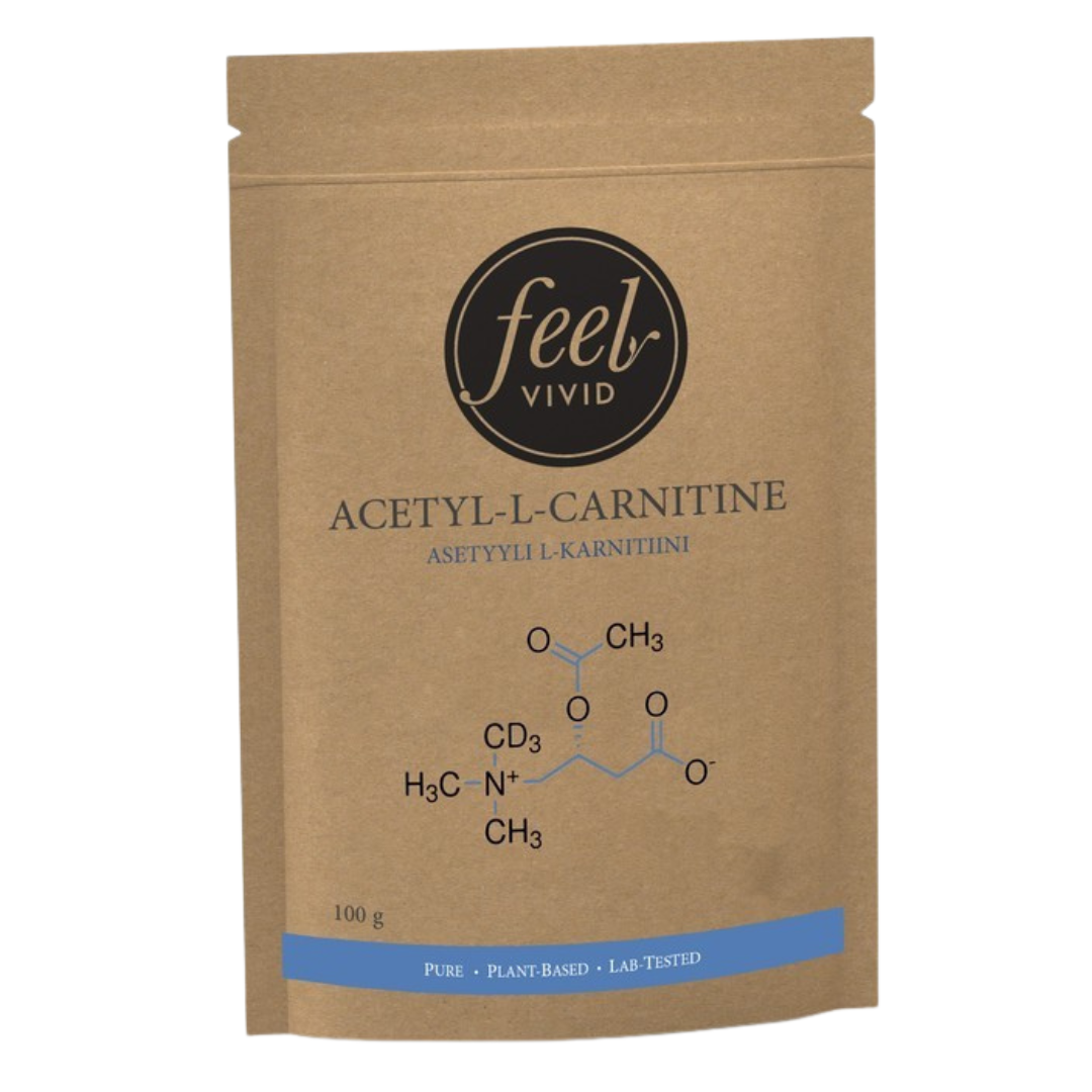 Feel Vivid 乙酰左卡尼汀 100 g｜Feel Vivid Asetyyli-L-Karnitiini 100 g