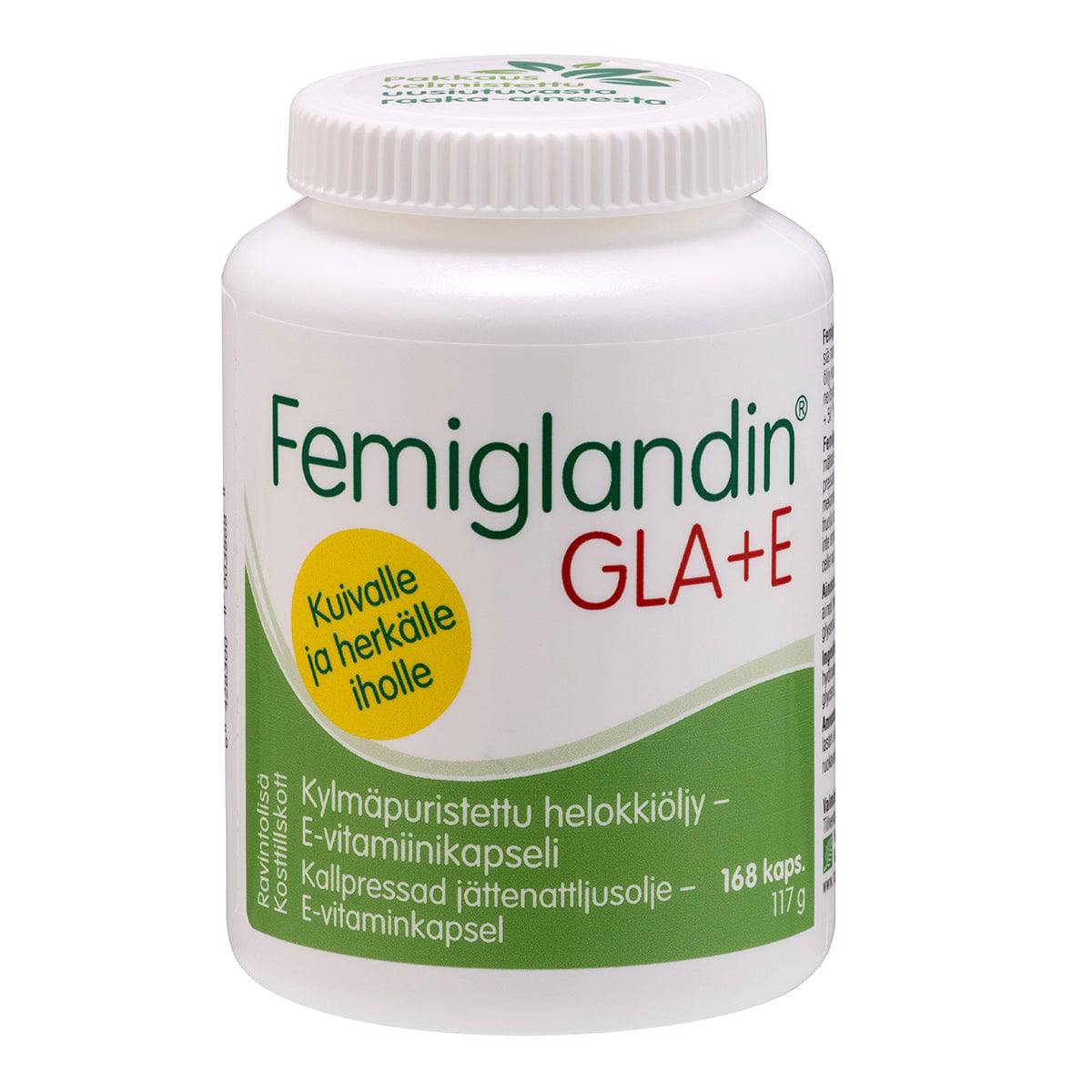 Hankintatukku Femiglandin GLA+E - 月见草油维生素E胶囊 168粒