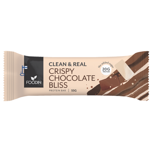 Foodin Clean & Real 蛋白棒脆脆巧克力 Bliss - 蛋白棒 55 克 - 日期 11/2026