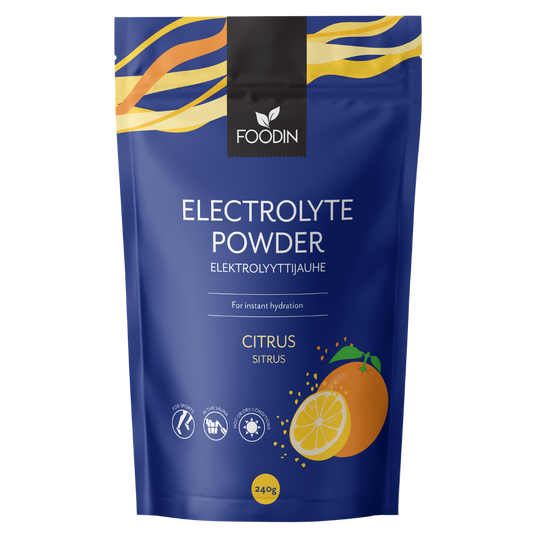 Foodin 电解质粉 柑橘味 240 g｜Foodin Elektrolyyttijauhe Sitrus 240 g