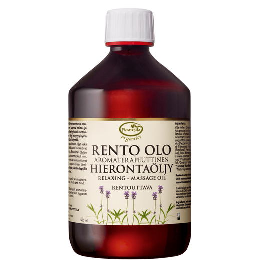 弗兰西拉放松芳香按摩油 500 ml｜Frantsila Rento Olo Aromahierontaöljy 500 ml