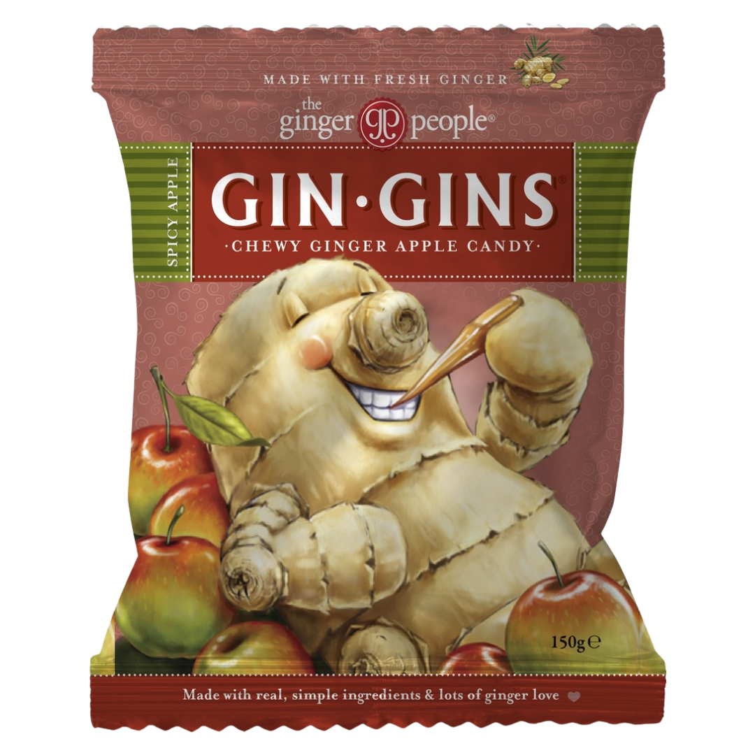 Gin Gins 辣姜苹果糖 150克