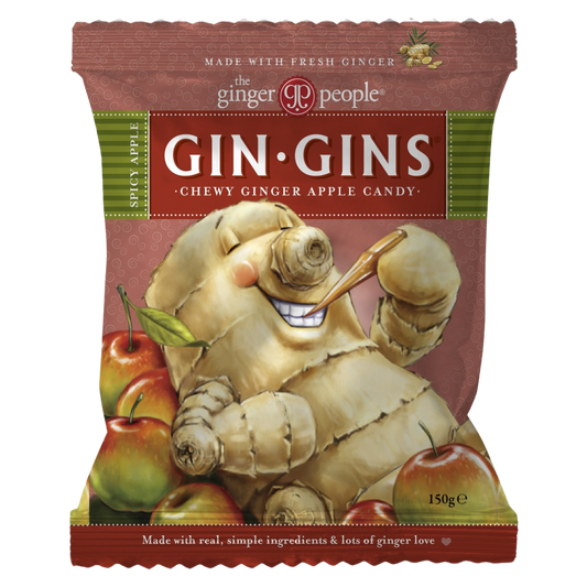 Gin Gins 辣姜苹果糖 150克