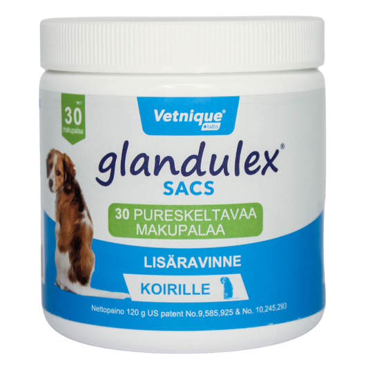 Vetnique Glandulex Sacs - 犬用营养补充剂 30片咀嚼片
