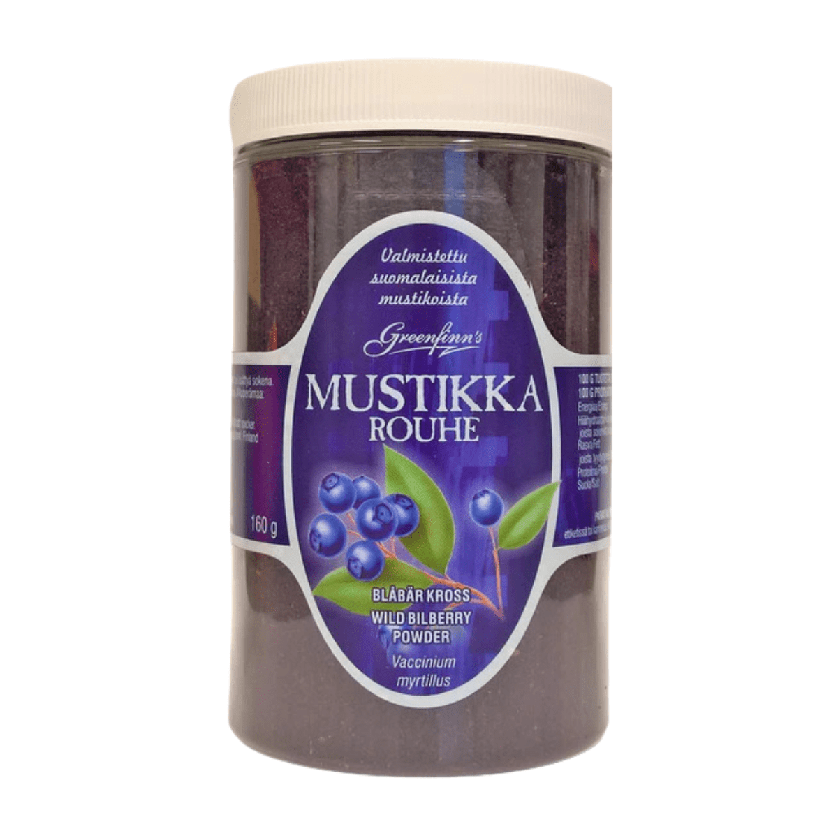 Greenfinn's 蓝莓碎粒 160 g｜Greenfinn's Mustikkarouhe 160 g