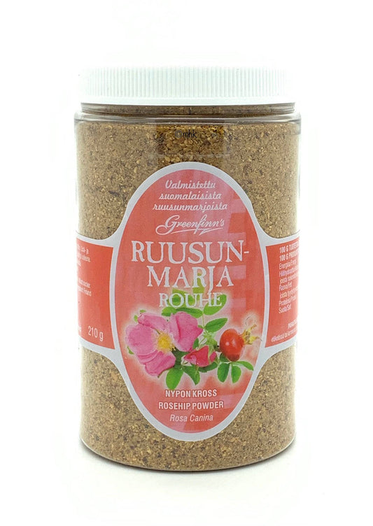 Greenfinn's 玫瑰果碎粒 210 g｜Greenfinn's Ruusunmarjarouhe 210 g