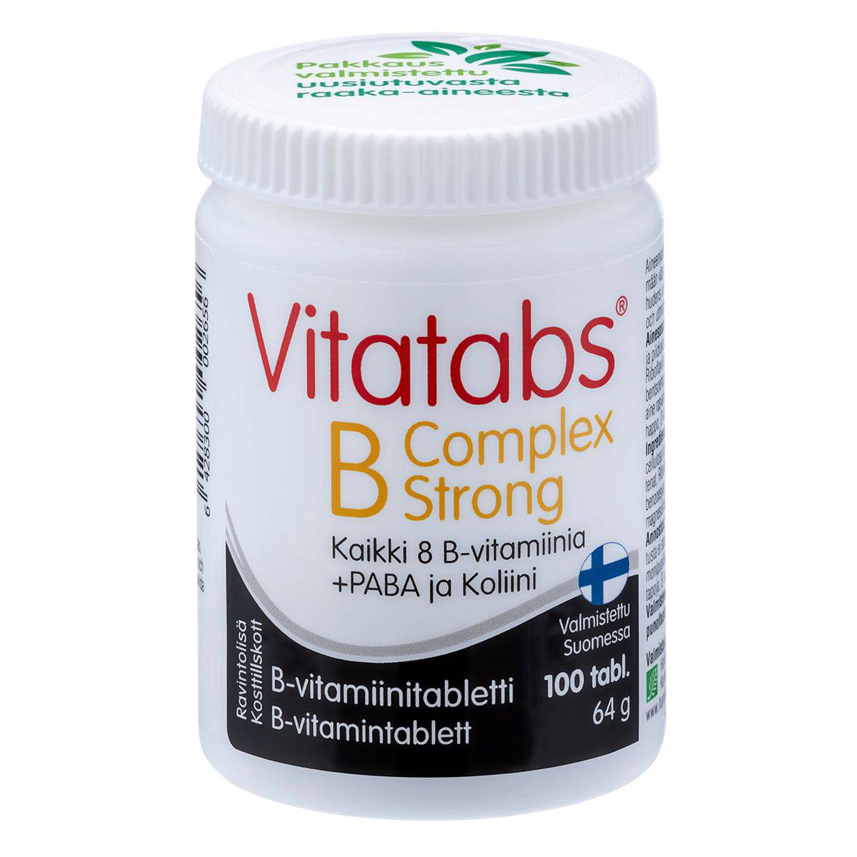 Vitatabs B-Complex Strong - 强效B族维生素片 100片｜Vitatabs B-Complex Strong - Vahva B-vitamiinitabletti 100 tabl.
