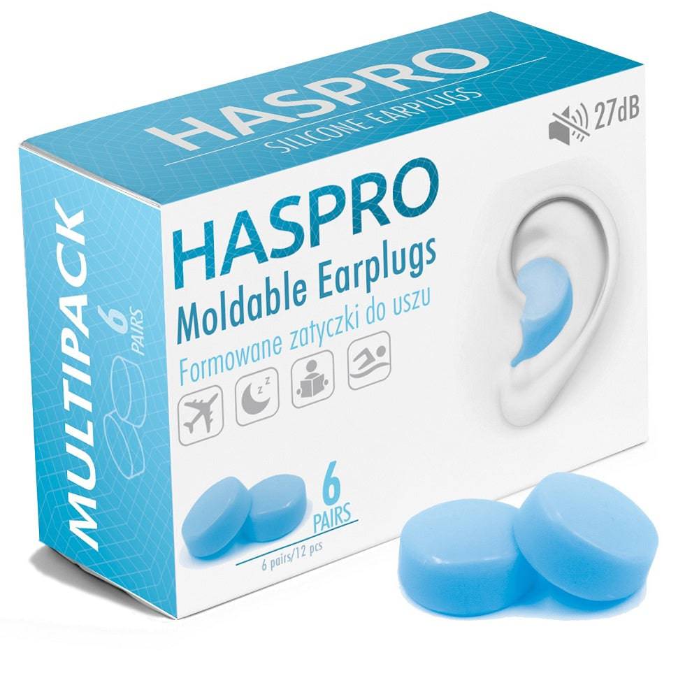 Haspro 可塑硅胶耳塞 6 paria