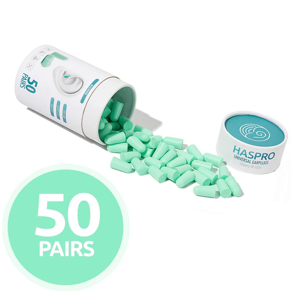 Haspro 通用耳塞 TUBE50 - 薄荷色耳塞 50 paria