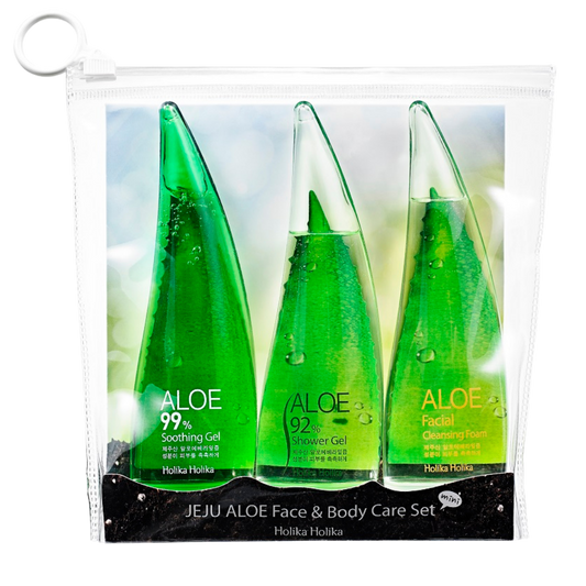 Holika Holika 济州芦荟面部身体护理套装 礼盒装｜Holika Holika Jeju Aloe Face & Body Care Set - Lahjapakkaus
