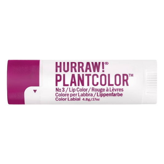 Hurraw! Plantcolor No3 - 润色唇膏 4.8克 - 停产｜Hurraw! Plantcolor No3 - Sävyttävä Huulivoide 4,8 g - poistuu