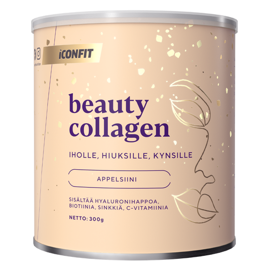 ICONFIT 美容胶原蛋白粉 橙味 300 g｜ICONFIT Beauty Collagen - Kollageenijauhe Appelsiini 300 g