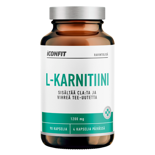 ICONFIT 左旋肉碱 1200毫克 90粒｜ICONFIT L-Karnitiini 1200 mg 90 kaps.